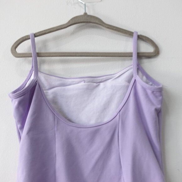 BLOCH‎ Leotard Girls 12 Purple One Piece Ballet Dancewear Heart Cami Ballerina - Picture 6 of 10